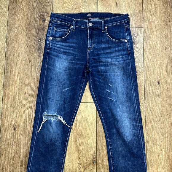 AGOLDE Isabel Slim Boyfriend Distressed Jeans Size 26 - Picture 4 of 10